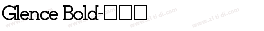 Glence Bold字体转换